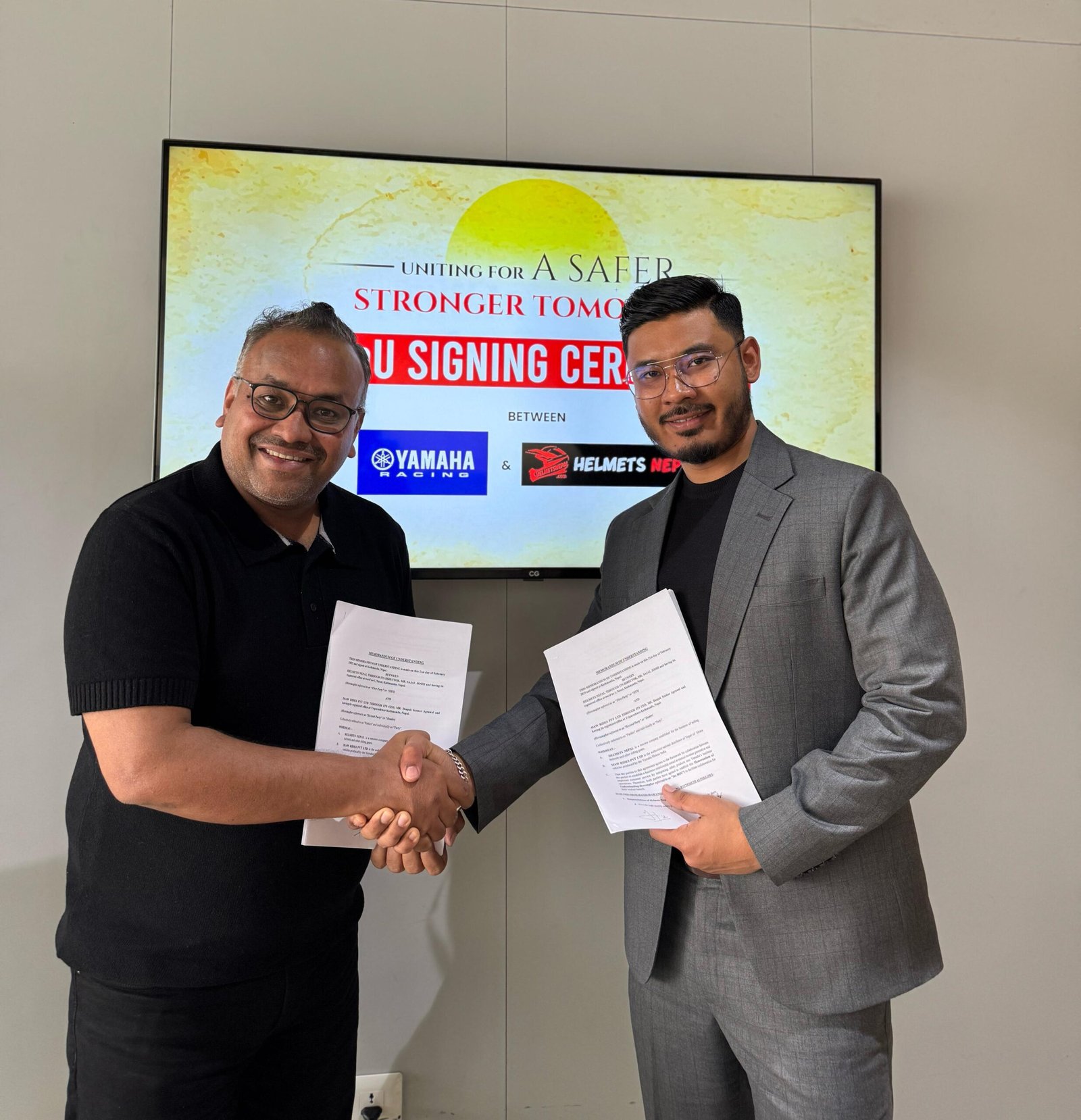 Read more about the article यामाहा नेपाल र हेल्मेट्स नेपाल बीच व्यापारिक सम्झौता